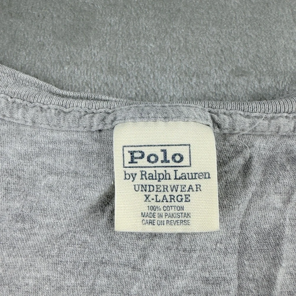 Polo Ralph Lauren Underwear Gray T-Shirt Men's XL Short Sleeve Cotton Crew Neck